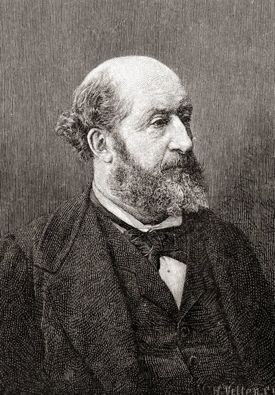 Guillaume Victor Émile Augier, from The Century Illustrated Monthly Magazine, published 1884 by H. Velten
